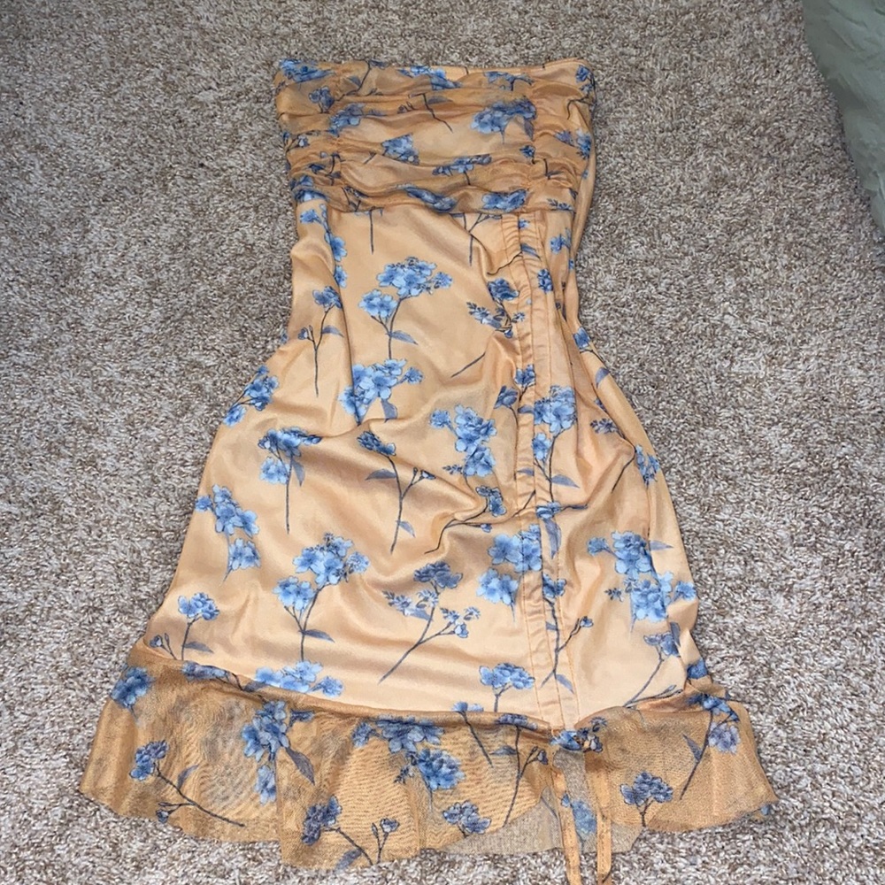 Blue floral dress PLT